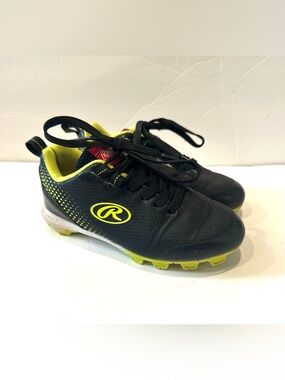 Rawlings Little Boys Soccer Cleats Coolflo Black And Green Size 11D